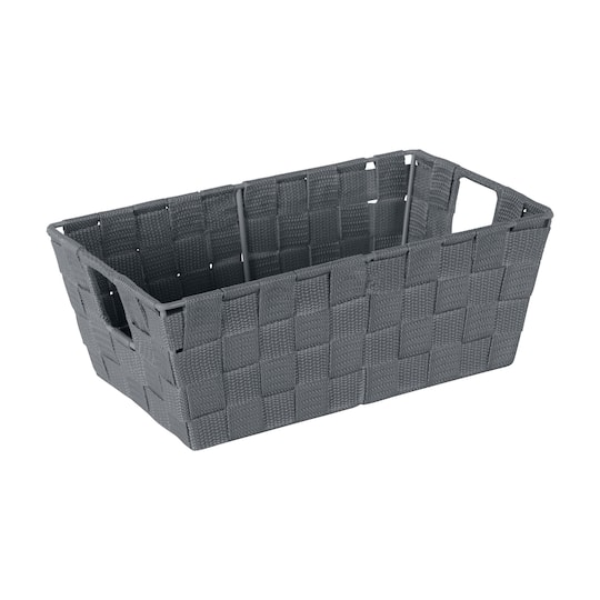 Simplify Small Gray Woven Storage Shelf Bin | 4.5" x 11.4" x 6.5" | Michaels®